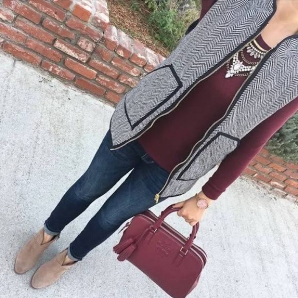 HERRINGBONE VEST - Picture 4 of 10